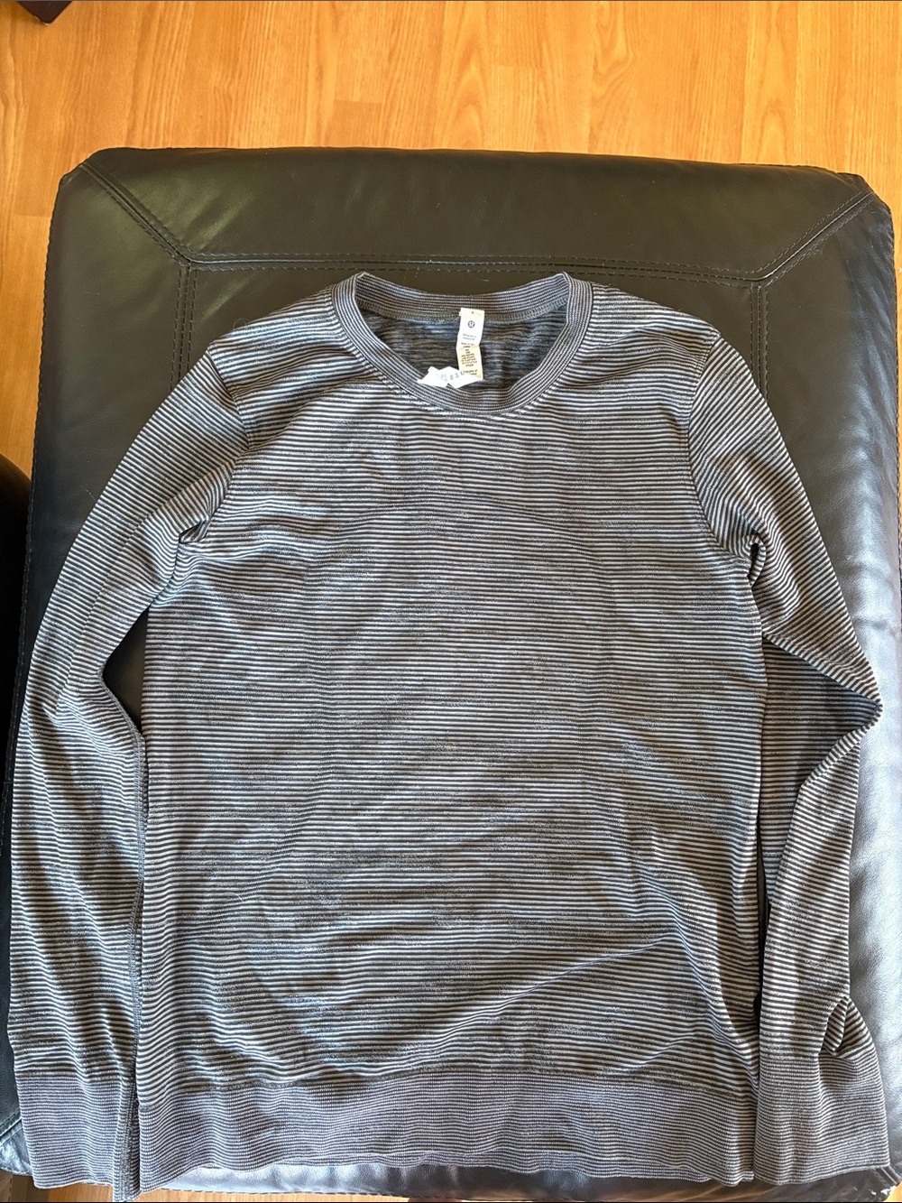 lululemon athletica Women's Long-Sleeve Striped Crew - Gray